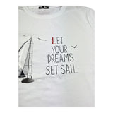 Monnalisa T-Shirt Girocollo Tinta Unita con Stampa per Bambino 255602 BIANCO MONNALISA 