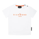 John Richmond T-Shirt Girocollo Tinta Unita con Stampa per Neonato RIP25014TS BIANCO JOHN RICHMOND 