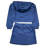 Moschino Completo 2 Pezzi Felpa-Gonna Tinta Unita per Bambina HDG01Q BLU MOSCHINO 