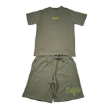Refrigiwear Completo 2 Pezzi T-Shirt - Bermuda Bicolore per Bambino R1102W25 VERDE REFRIGIWEAR 