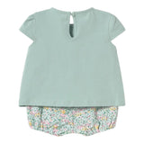 Mayoral Completo 4 Pezzi 2 T-Shirt-2 Culotte per Neonata 166326 VERDE MAYORAL 
