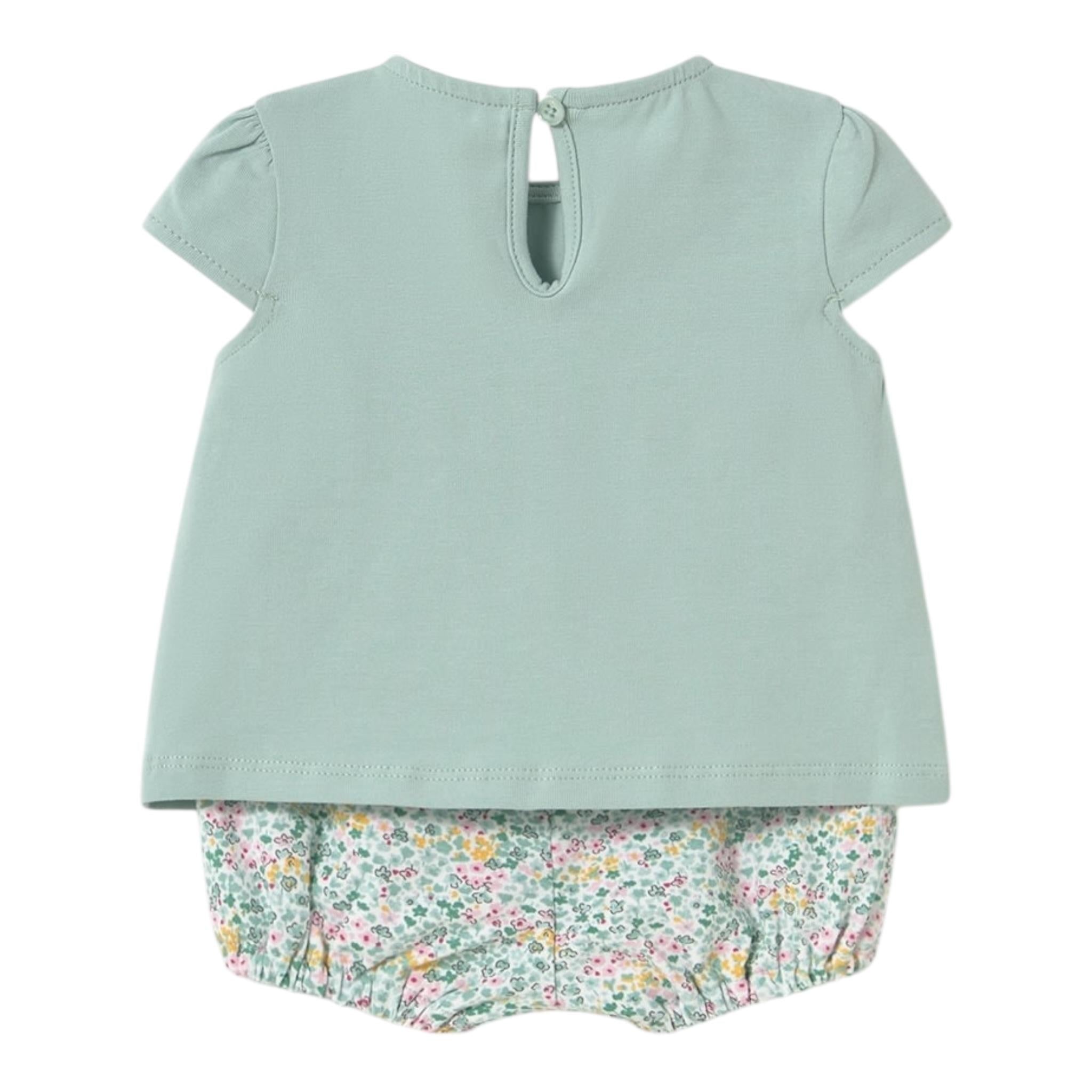 Mayoral Completo 4 Pezzi 2 T-Shirt-2 Culotte per Neonata 166326 VERDE MAYORAL 