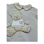 Le Bebe Pagliaccetto Fantasia A Righe con Colletto per Neonato LBB5281 BIANCO/BEIGE LE BEBE 