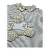 Le Bebe Pagliaccetto Fantasia A Righe con Colletto per Neonato LBB5281 BIANCO/BEIGE LE BEBE 
