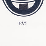 Fay T-Shirt Girocollo con Stampa Tinta Unita per Bambino FW8P91XX BIANCO FAY 