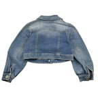 LU LU BY MISS GRANT giubbino in denim tinta unita con bottoni Azzurro per Bambina LL0949 AZZURRO LU LU BY MISS GRANT 