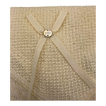 PAZ RODRIGUEZ coperta tinta unita con ricami Avorio per Neonata 029121263 AVORIO PAZ RODRIGUEZ 