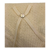 PAZ RODRIGUEZ coperta tinta unita con ricami Avorio per Neonata 029121263 AVORIO PAZ RODRIGUEZ 