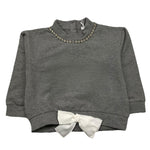 M+E' felpa chiusa girocollo tinta unita Grigio per Neonata UE1570 GRIGIO M+E' 