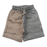 Le Bebe' Bermuda Bicolore con Fantasia A Righe per Neonato LBB3646 BEIGE LE BEBE' 