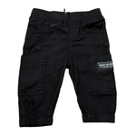 Daniele Alessandrini Pantalone Tinta Unita con Elastico In Vita per Neonato 1295P00262 NERO DANIELE ALESSANDRINI 