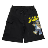 Disclaimer Bermuda Tinta Unita con Stampa per Bambino 25EDK58436 NERO DISCLAIMER 