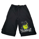 Disclaimer Bermuda Felpa tinta unita con Logo Nero per Bambino 23EDK53814 NERO DISCLAIMER 