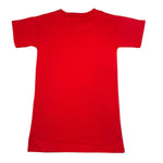 Moschino Abito Mezza Manica Tinta Unita con Stampa per Bambina HDV0HS ROSSO MOSCHINO 