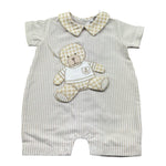 Le Bebe Pagliaccetto Fantasia A Righe con Colletto per Neonato LBB5281 BIANCO/BEIGE LE BEBE 