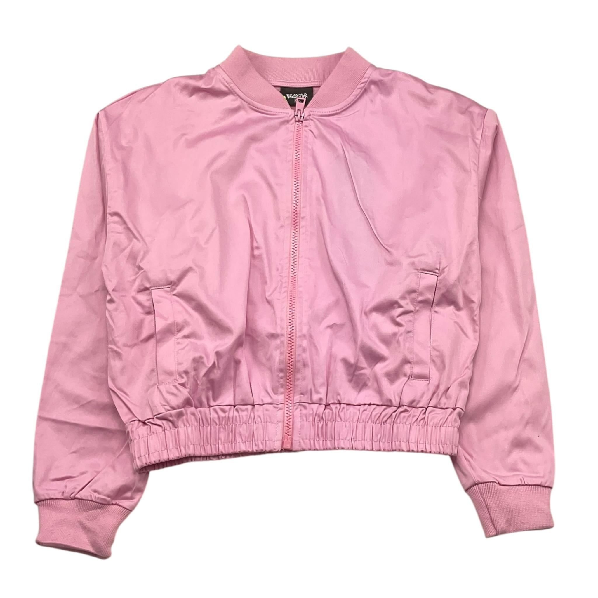 Disclaimer Felpa con Zip Tinta Unita per Bambina A25EDK8540 ROSA DISCLAIMER 