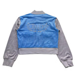Juicy Couture Felpa Bicolore con Zip per Bambina JBX6603 GRIGIO/AZZURRO JUICY COUTURE 