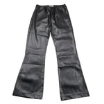 NAIDA pantalone in ecopelle tinta unita modello zampa Nero per Bambina NAPA235 NERO NAIDA 