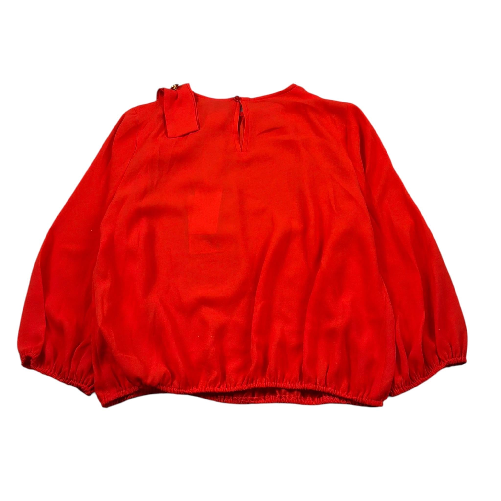 Elisabetta Franchi Camicia Manica Lunga tinta unita Rosso per Bambina EFCA96 ROSSO ELISABETTA FRANCHI 