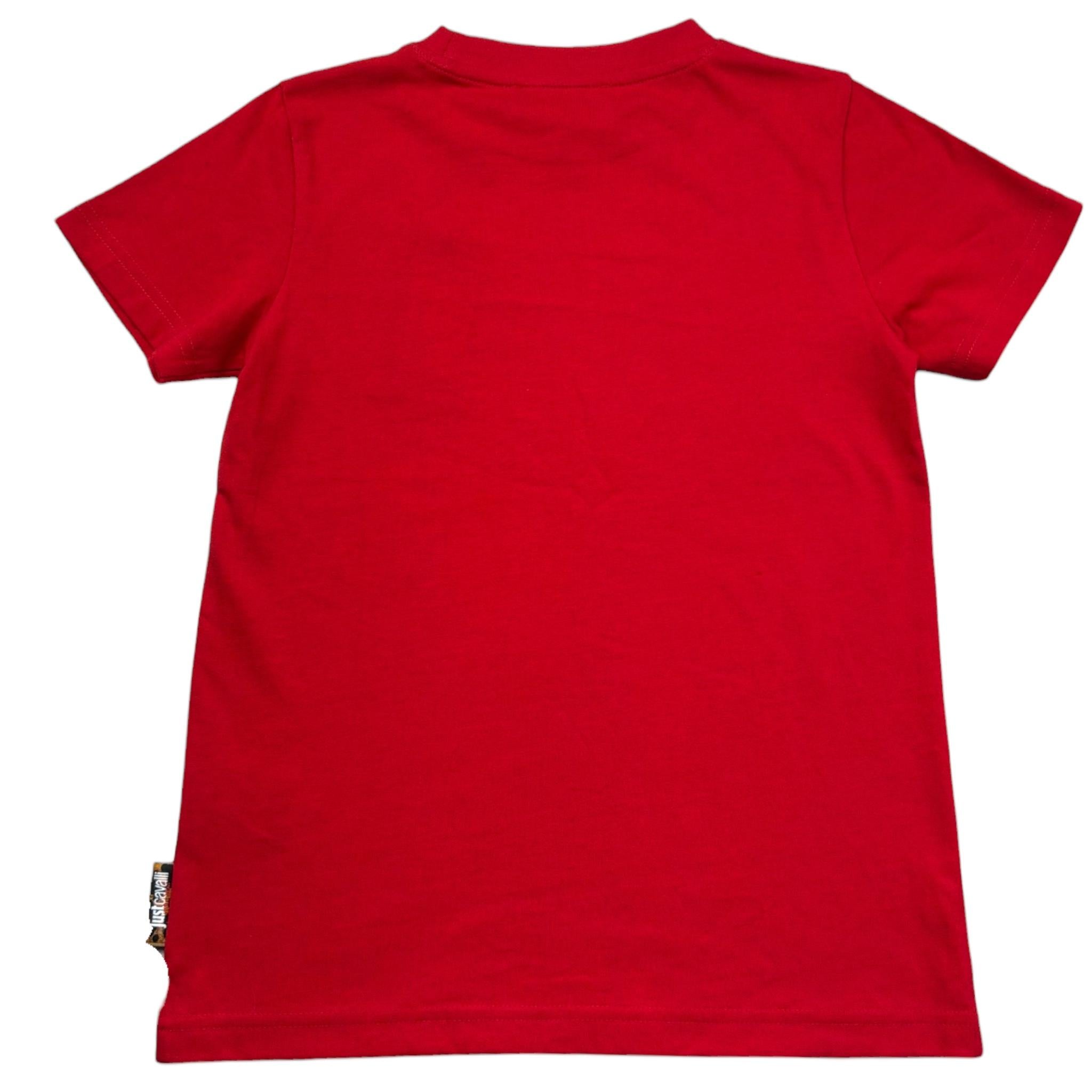 Just Cavalli T-Shirt Tinta Unita con Logo per Bambino JBP26001TS ROSSO JUST CAVALLI 