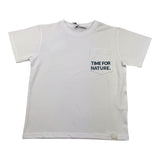 Paolo Pecora T-Shirt Girocollo Tinta Unita con Stampa per Bambino PP4048 BIANCO PAOLO PECORA 