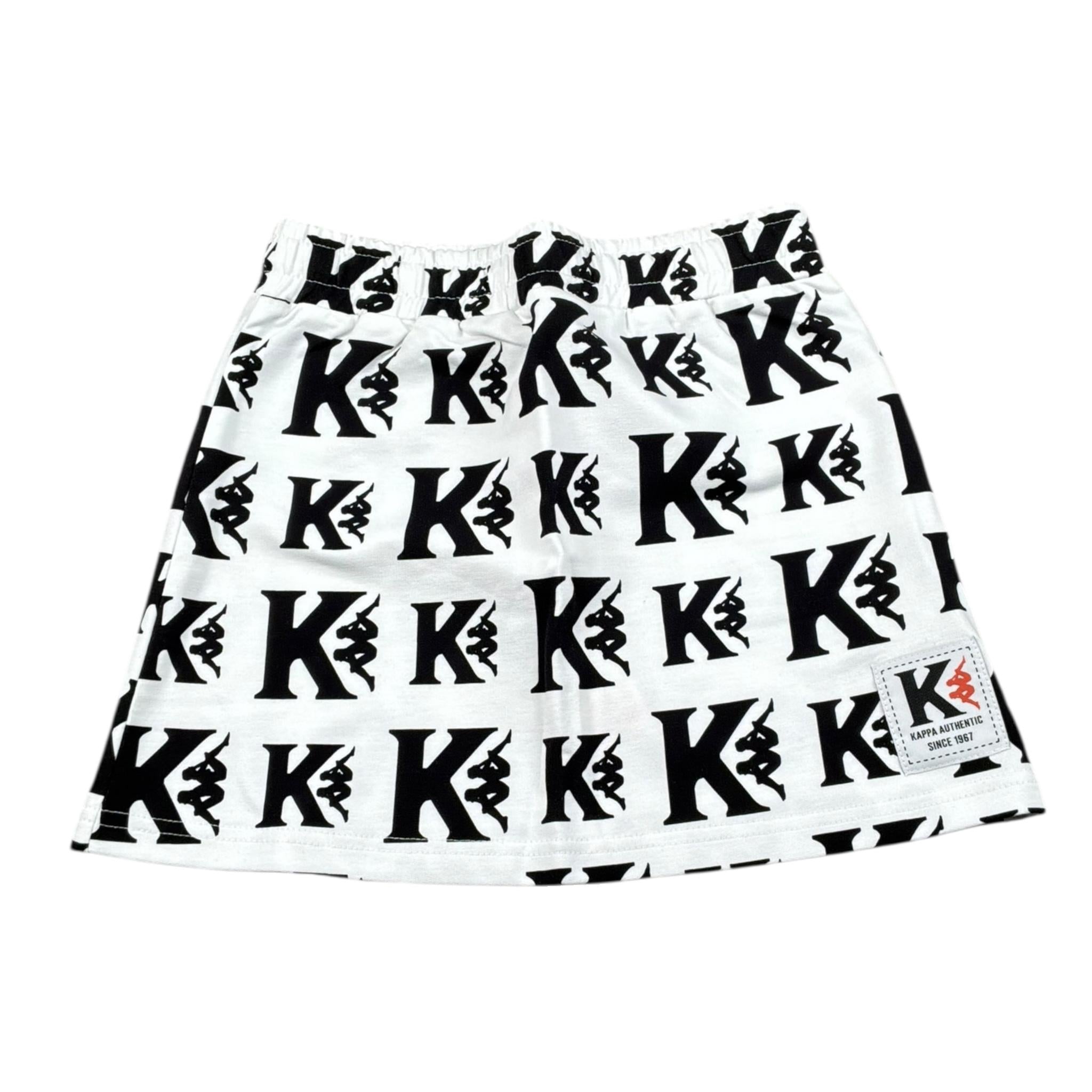 Kappa Gonna Tinta Unita Logata per Bambina 3746GF00033 BIANCO KAPPA 