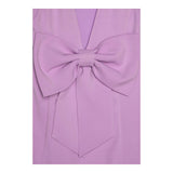 Twinset Abito Mezza Manica Tinta Unita con Fiocco per Bambina 251GJ2QN9 LILLA TWINSET 