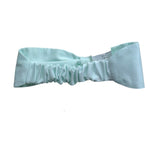 Le Bebe' Fascia Tinta Unita con Fiocco per Neonata LBG6438 VERDE ACQUA LE BEBE' 