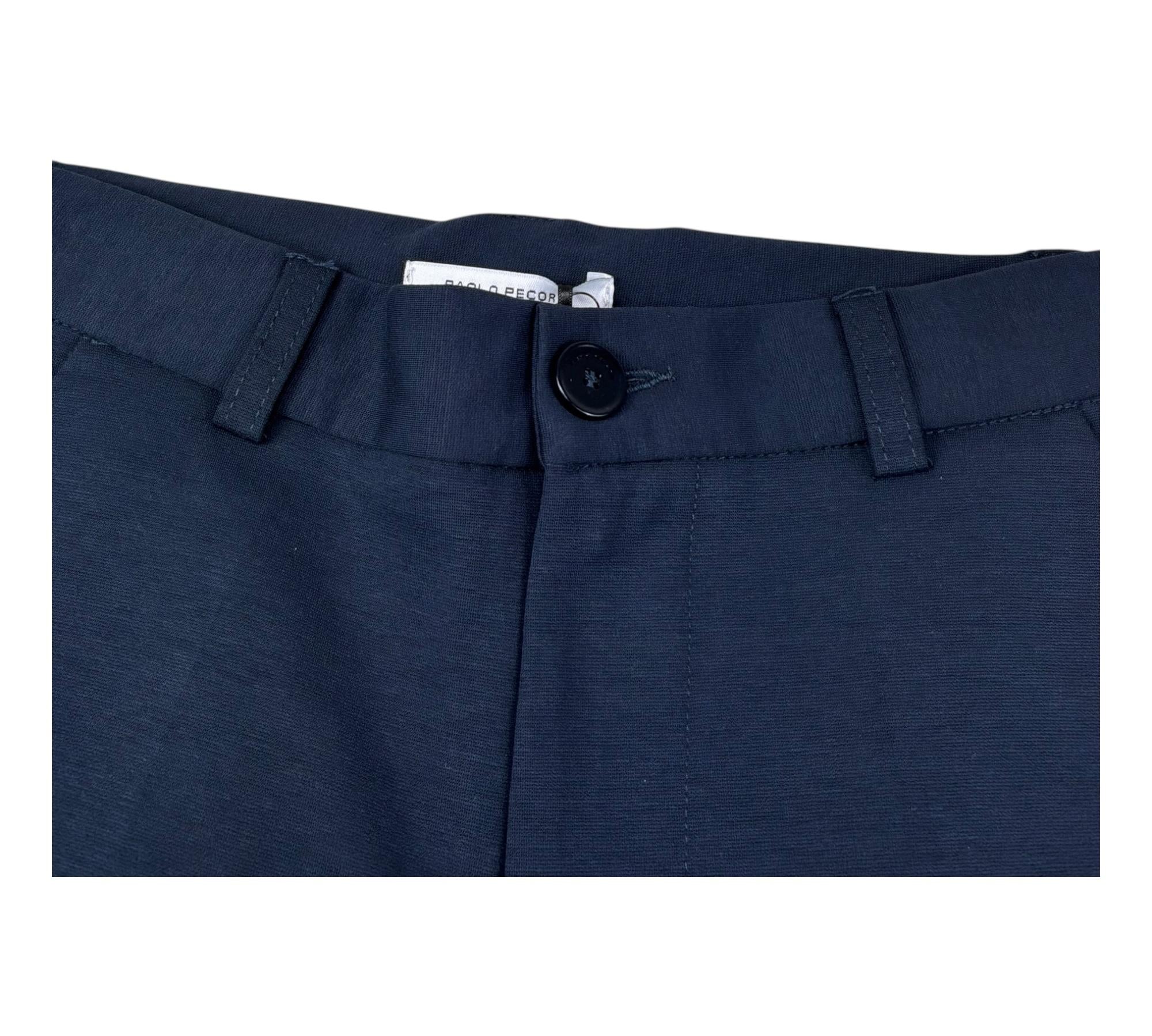 Paolo Pecora Pantalone Tinta Unita con Girovita Regolabile per Bambino PP4201 BLU PAOLO PECORA 