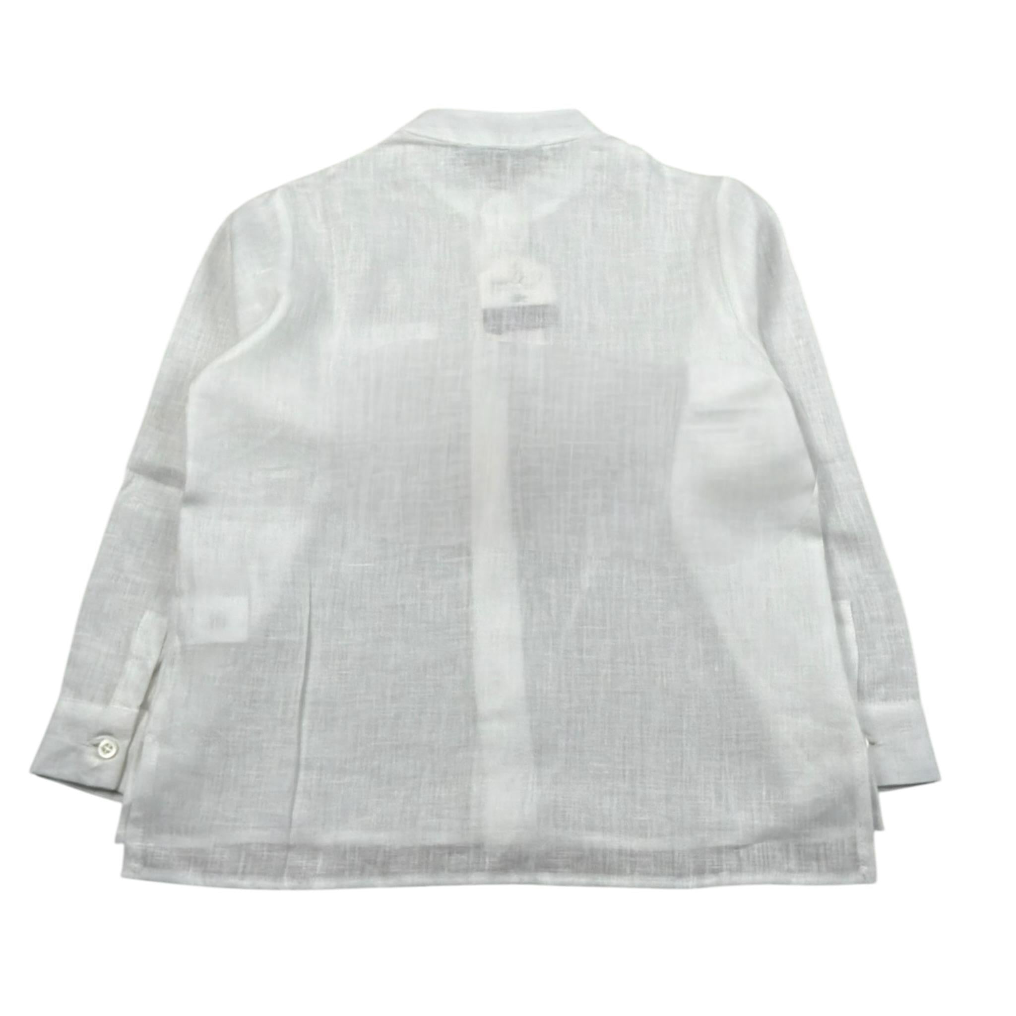 Per Te Camicia Manica Lunga Tinta Unita Collo Coreano per Bambina 33874 PANNA PER TE 