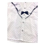 MIRANDA camicia manica lunga tinta unita microfantasia Bianco per Bambina 360250 BIANCO MIRANDA 