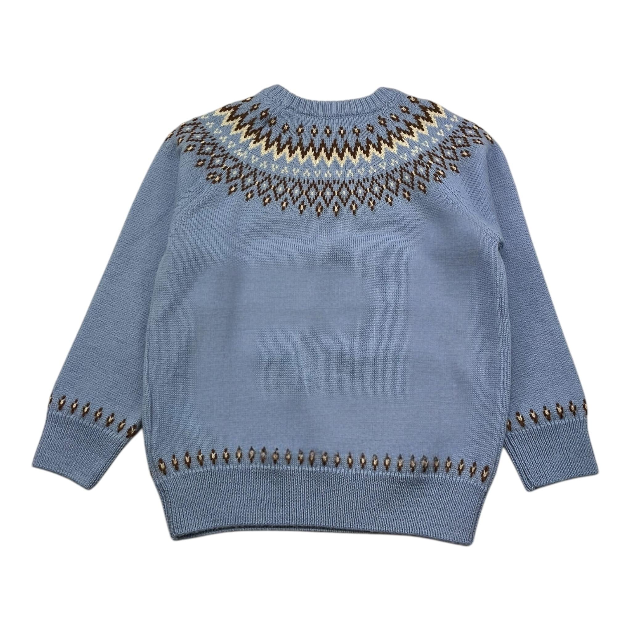 SAINT BARTH maglia tinta unita girocollo con stampa Azzurri per Bambina KYLA003 AZZURRO SAINT BARTH 