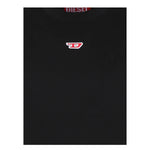 Diesel T-Shirt Girocollo Tinta Unita con Stampa per Bambino J02237 NERO DIESEL 