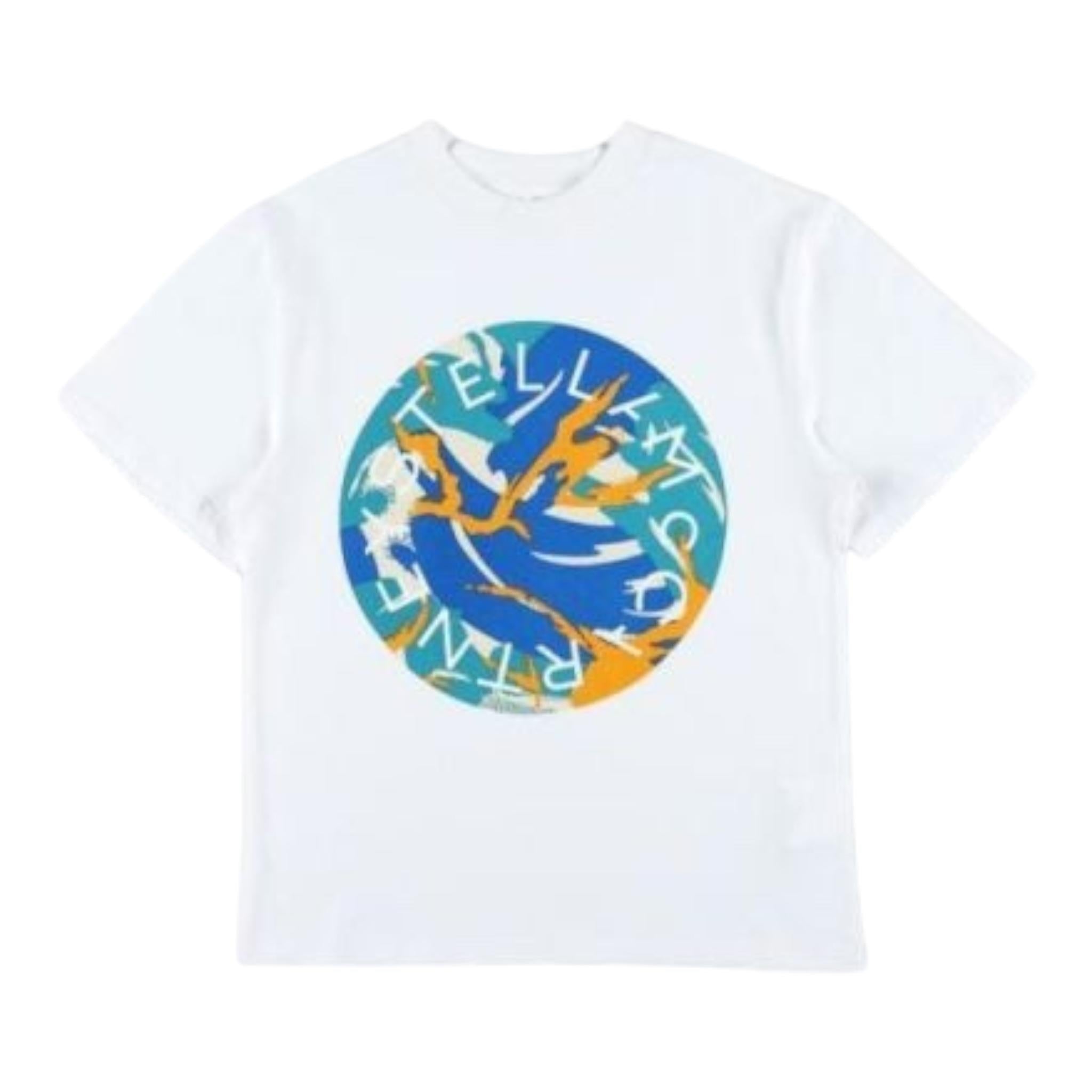 STELLA McCARTNEY t-shirt girocollo tinta unita con stampa Bianco per Bambino TV8S21 BIANCO STELLA McCARTNEY 