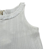 Zhoe & Tobiah Canotta Girocollo Tinta Unita per Neonata BSE4F BIANCO ZHOE & TOBIAH 