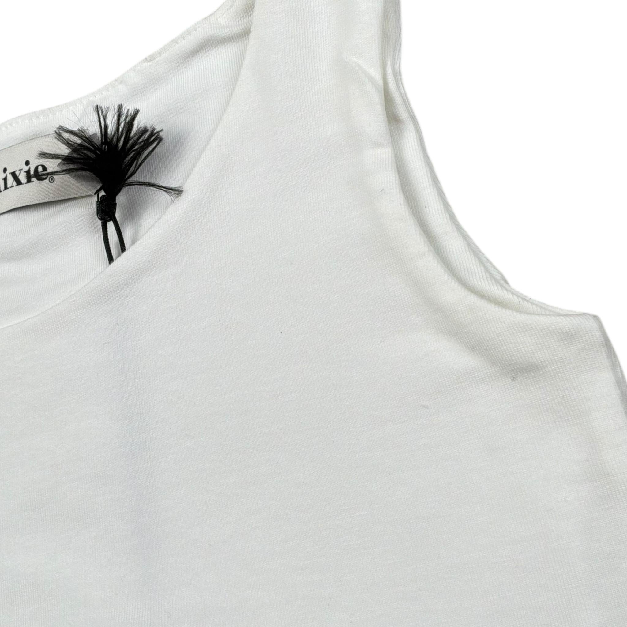 Dixie Canotta Tinta Unita Girocollo per Bambina M014032G74 BIANCO DIXIE 