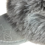 MONNALISA stivali tinta unita con pelliccia Grigio per Neonata 83B006 GRIGIO MONNALISA 