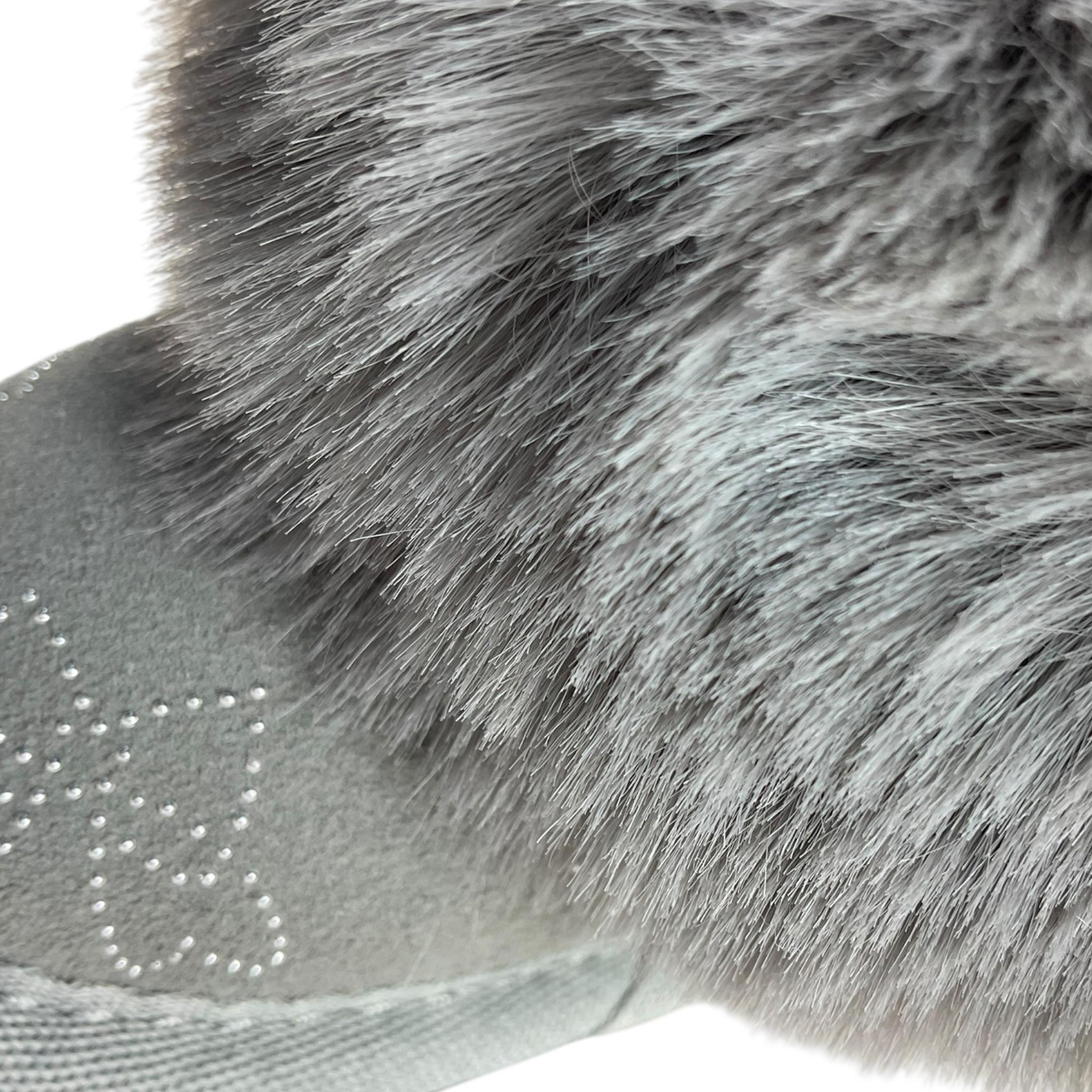 MONNALISA stivali tinta unita con pelliccia Grigio per Neonata 83B006 GRIGIO MONNALISA 