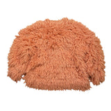 CAFFE' D'ORZO maglia tinta unita girocollo in peluche Salmone per Bambina ZV4A20 SALMONE CAFFE' D'ORZO 