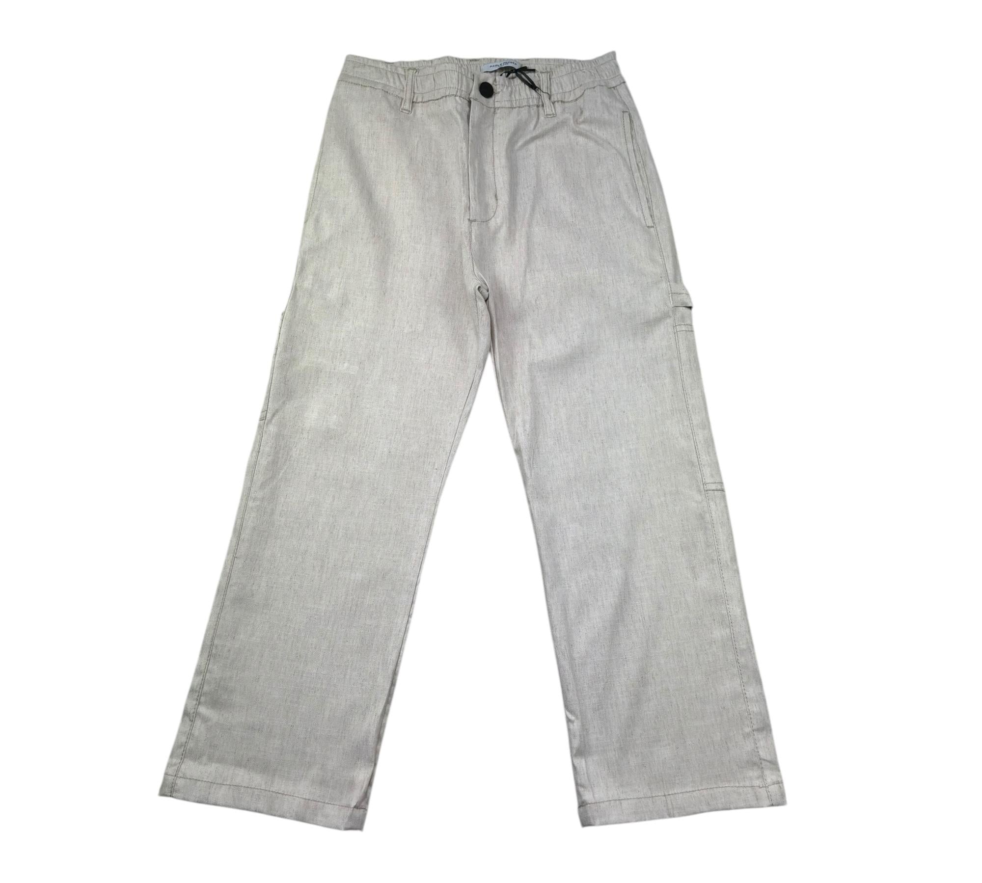Paolo Pecora Pantalone Tinta Unita con Elastico In Vita per Bambino PP4320 BEIGE PAOLO PECORA 