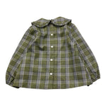 LITTLE BEAR camicia tinta unita con fantasia a righe Verde per Bambina 5241 VERDE LITTLE BEAR 