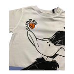 Iceberg T-Shirt Girocollo Tinta Unita con Stampe In Contrasto per Neonato TSICE5102B BIANCO ICEBERG 