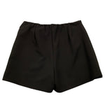 MISS BLUMARINE short tinta unita con elastico in vita e brillantini Nero per Bambina IF4018X NERO MISS BLUMARINE 