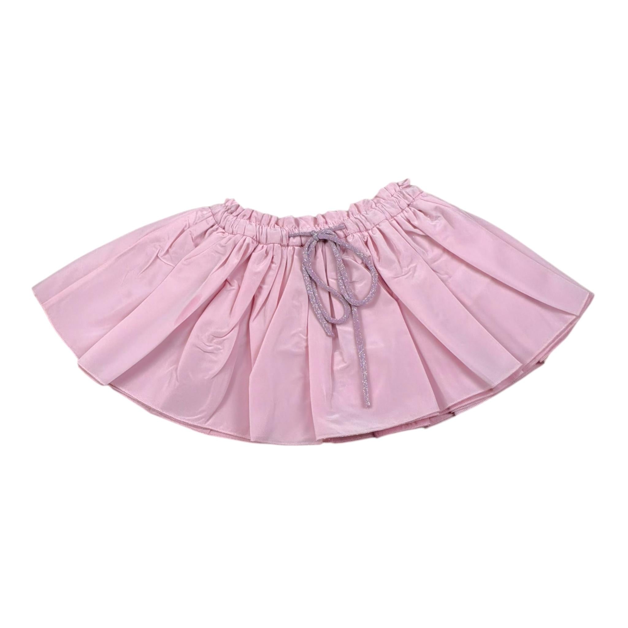 A' La Page Gonna Tinta Unita con Elastico In Vita per Neonata AL04 ROSA A' LA PAGE 