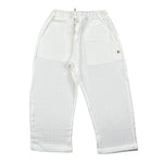 Petit Indi Pantalone Tinta Unita con Elastico In Vita per Neonato SS25BK8140XN BIANCO PETIT INDI 