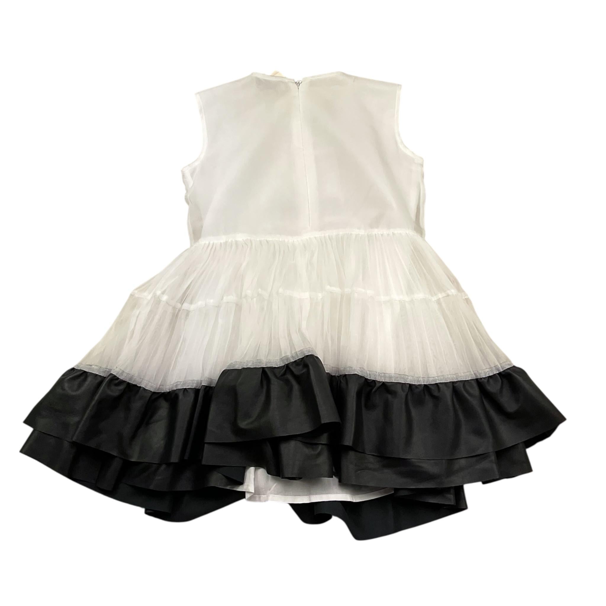 Twinset Abito Giromanica Tinta Unita con Tulle per Bambina 221GJ2QAA BIANCO TWINSET 