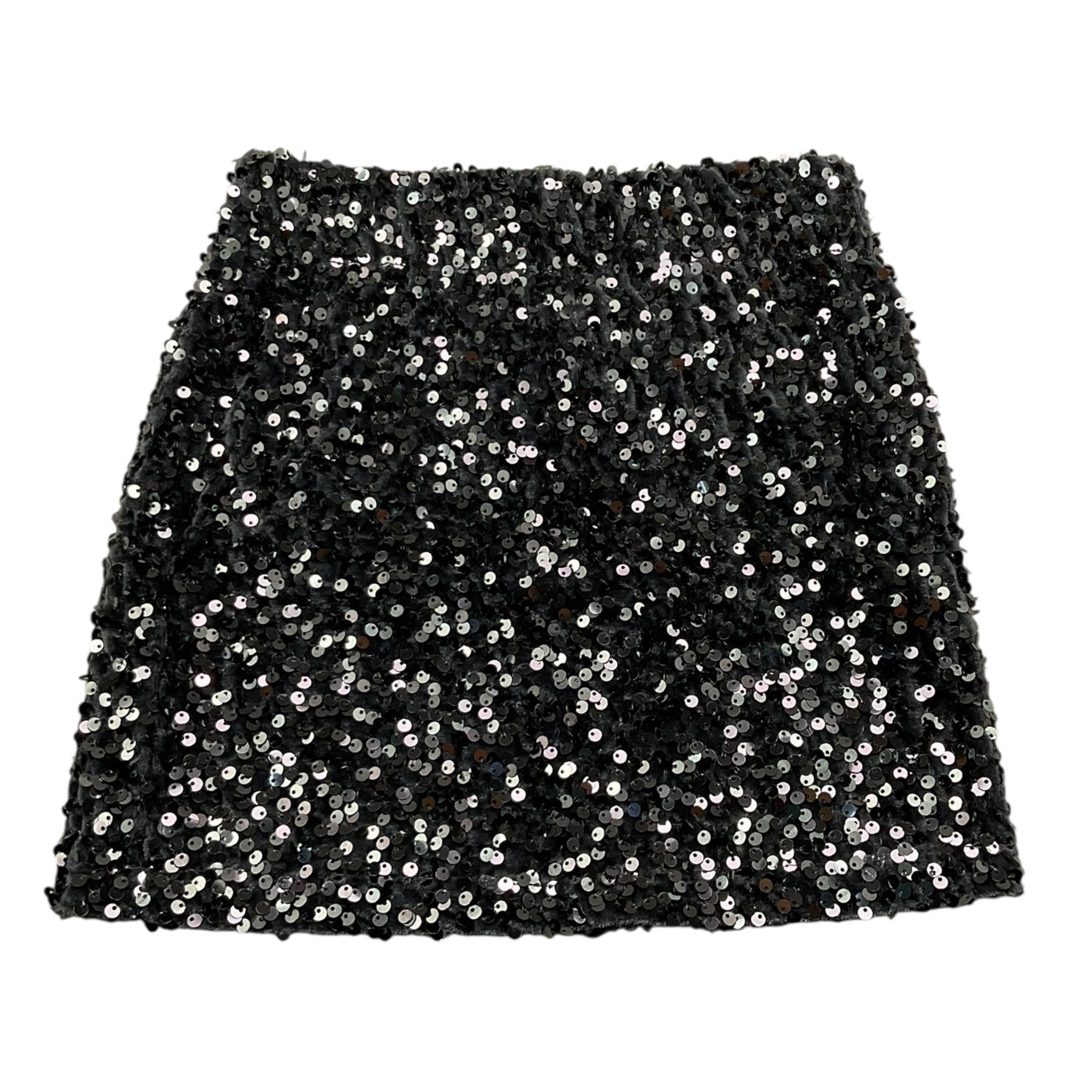 LU LU BY MISS GRANT gonna paillettata tinta unita Grigio per Bambina LL3231 GRIGIO LU LU BY MISS GRANT 