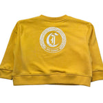 Trussardi Felpa Chiusa Girocollo Tinta Unita con Logo per Neonato JIP26080FE GIALLO TRUSSARDI 