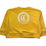 Trussardi Felpa Chiusa Girocollo Tinta Unita con Logo per Neonato JIP26080FE GIALLO TRUSSARDI 
