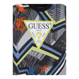 Guess T-Shirt Gircollo Tinta Unita con Stampa per Neonato N3RI06K8HM3 NERO GUESS 